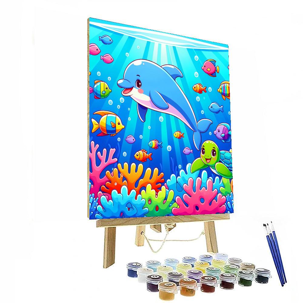 Underwater Explorer's Adventure Number Painting