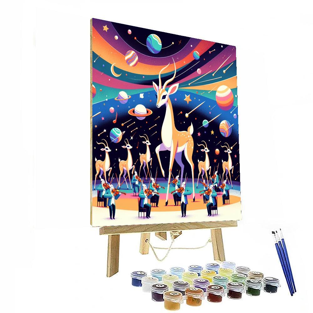 Galaxy Gazelle Gala Numbered Painting Kits