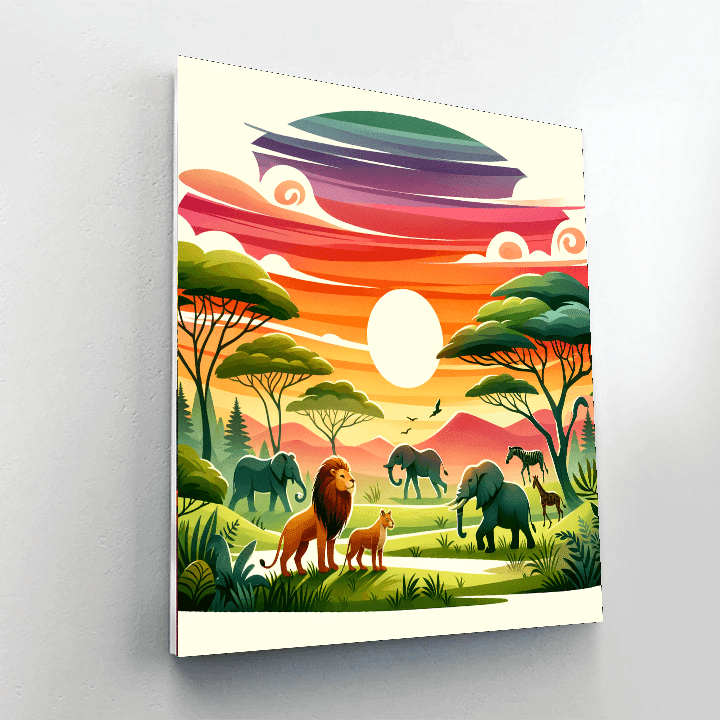 Wonderful Wildlife Safari Paint By Numbers Kits