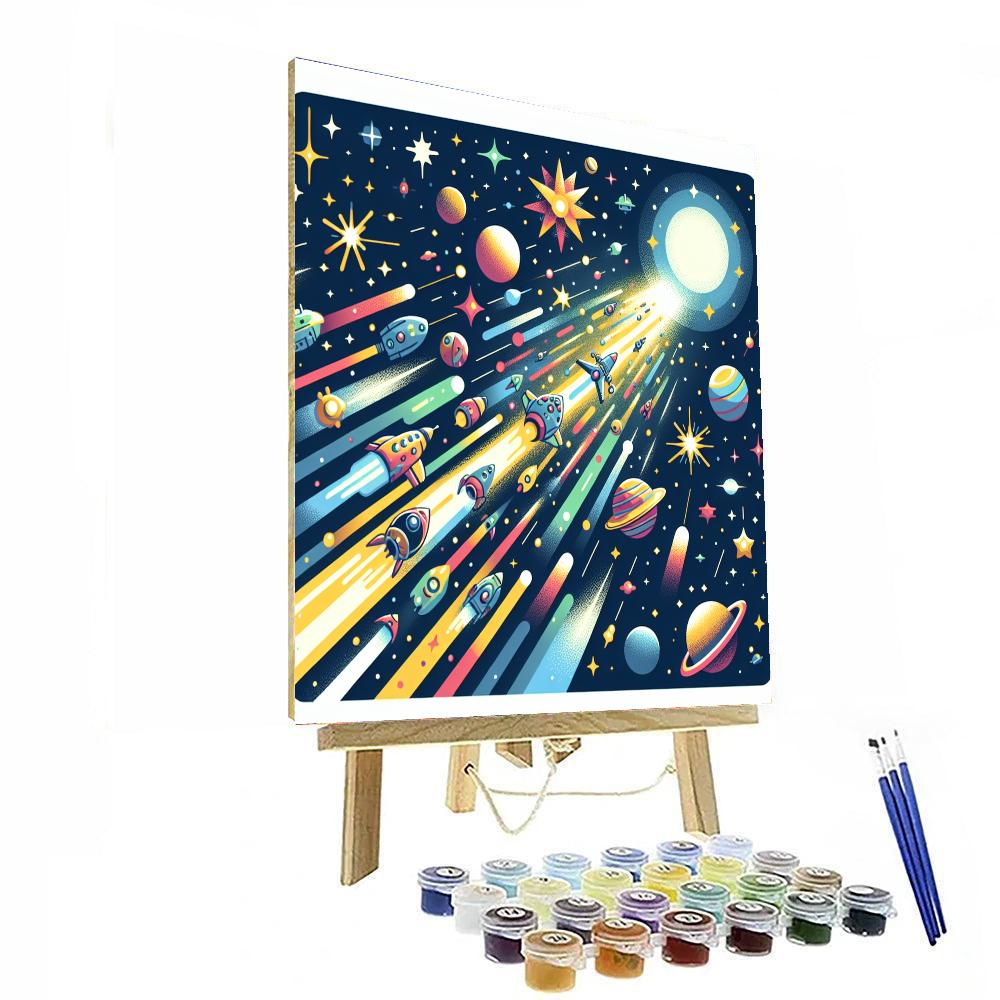 Starlight Journey Paint By Numbers Art