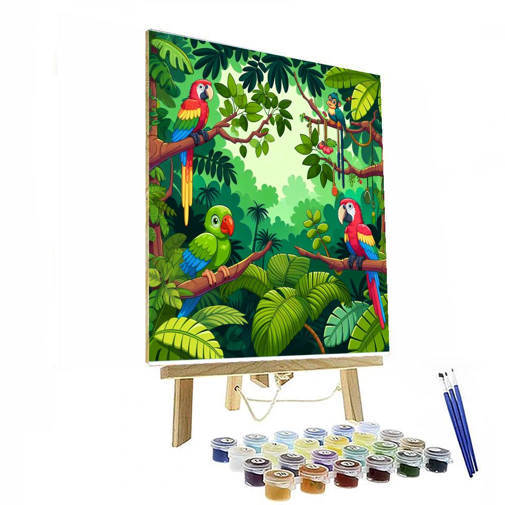Rainforest Adventure Safari Numbered Painting Kits