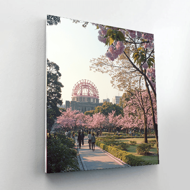 Hiroshima Peace Memorial Park Numbered Painting Kits
