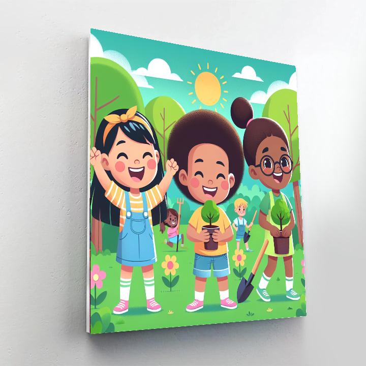 Eco-friendly Earth Adventures Painting Number Kit