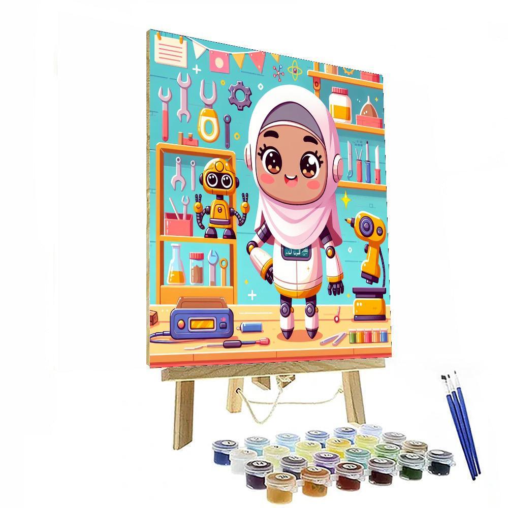 Friendly Robot Inventor Paint By Number