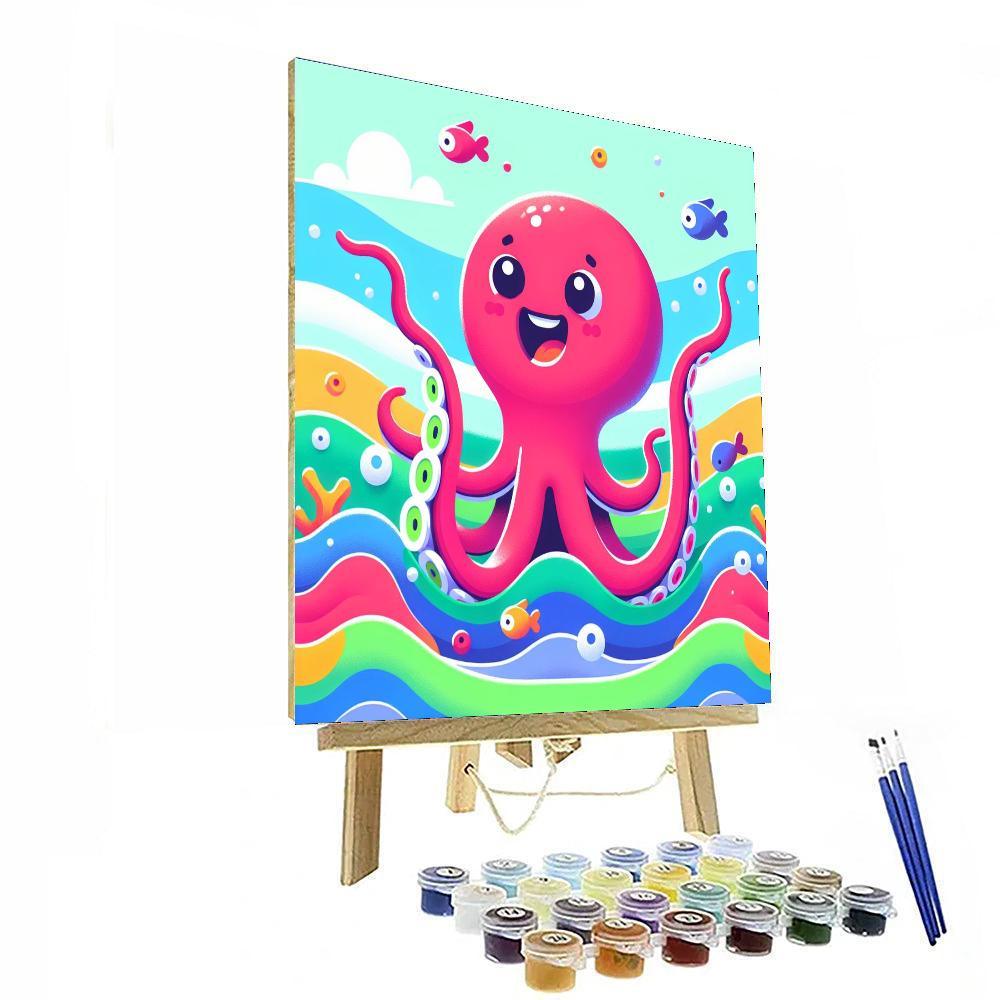 Cheery Octopus Paint By Color