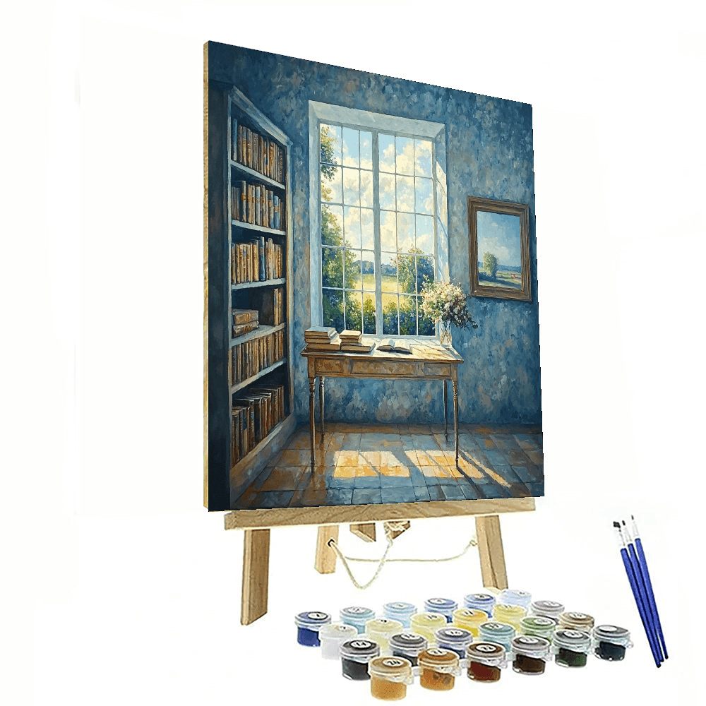 Johannes Vermeer Inspired Vermeer's Quiet Study  Painting By Numbers Kit