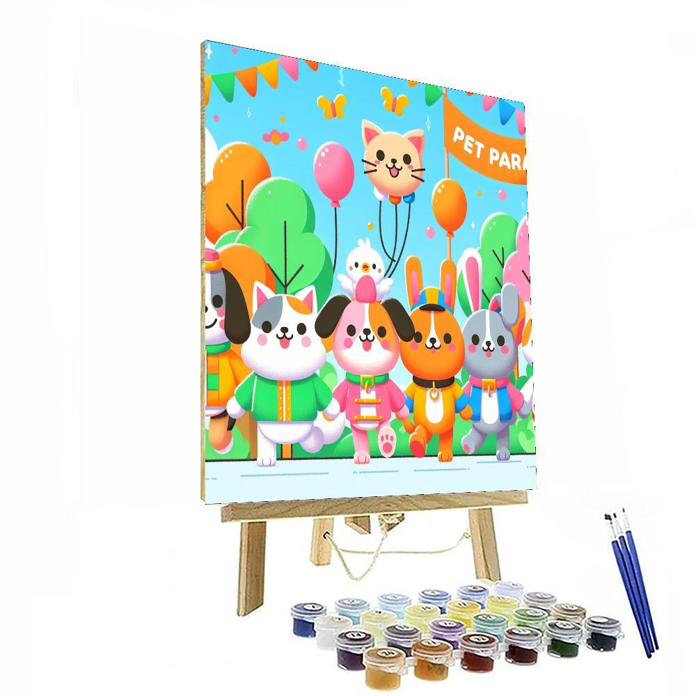 Pet Parade Party Paint By Number