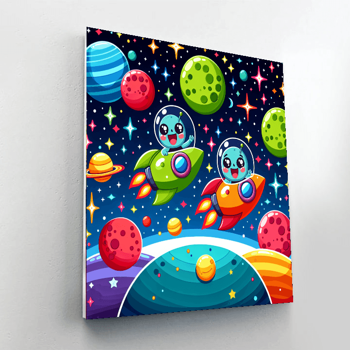 Fantasy Adventure In Space Paint By Numbers Kits