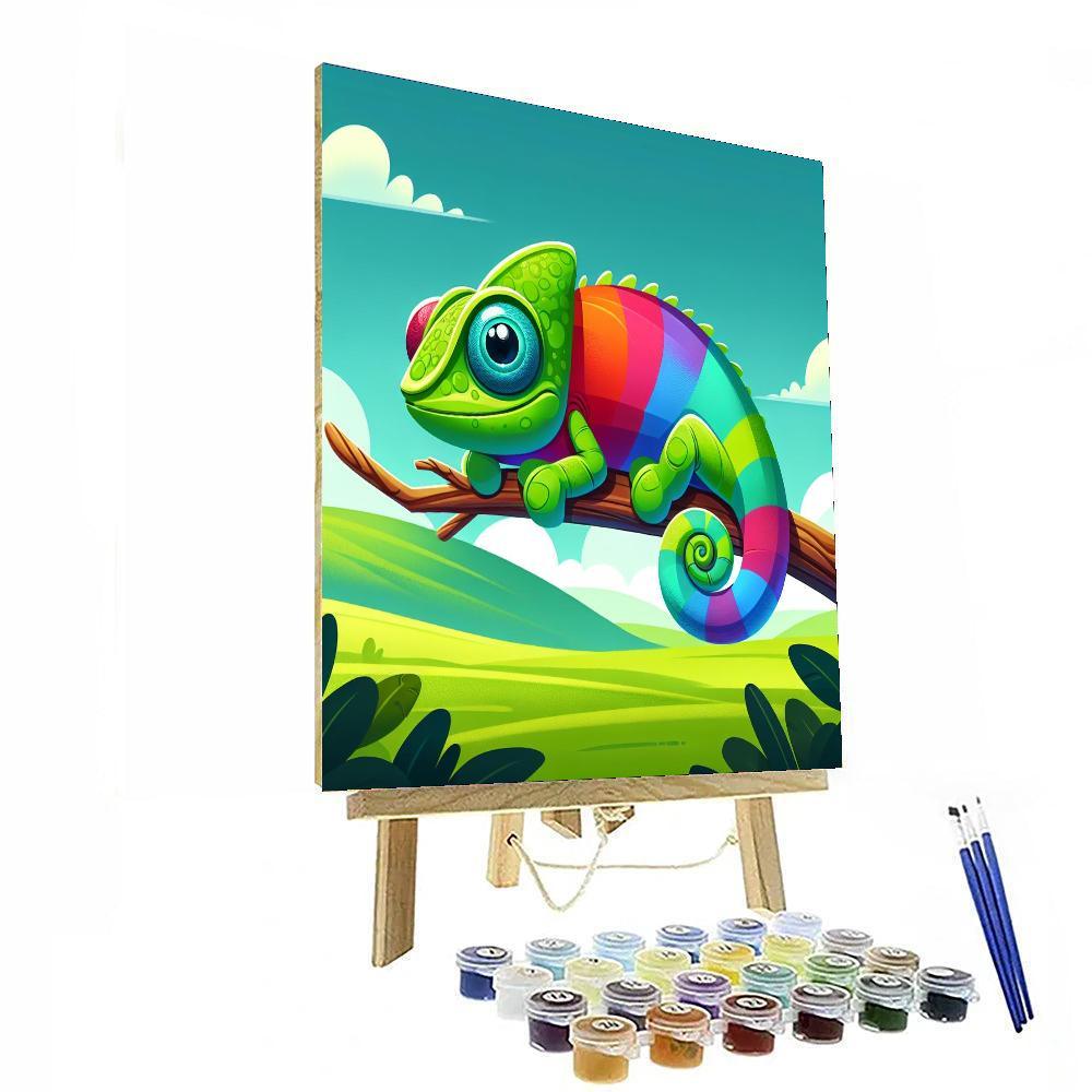 Chatty Chameleon Painting By Numbers Kit