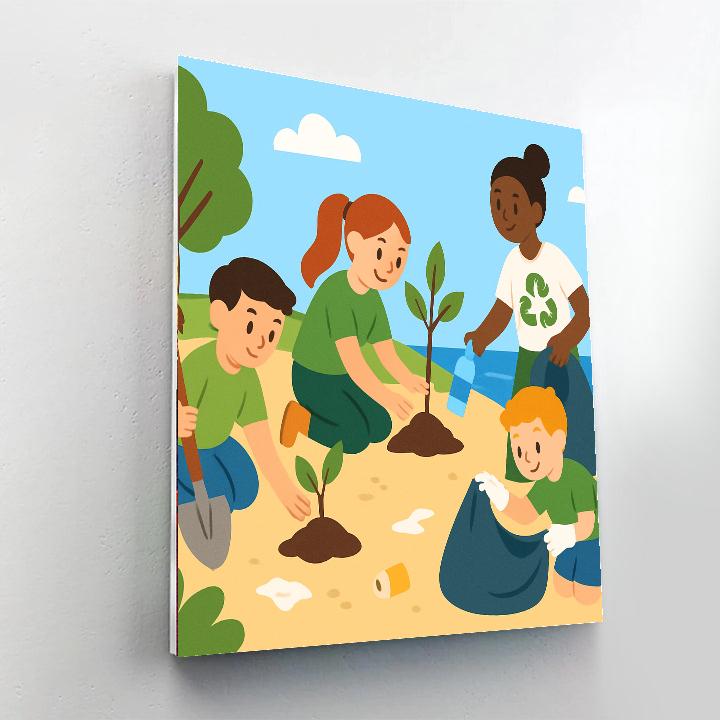 Eco Adventure Team Numbered Painting Kits