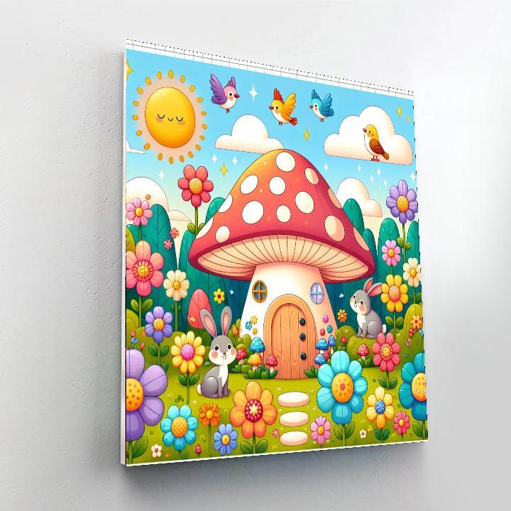 Magical Mushroom House Paint By Color