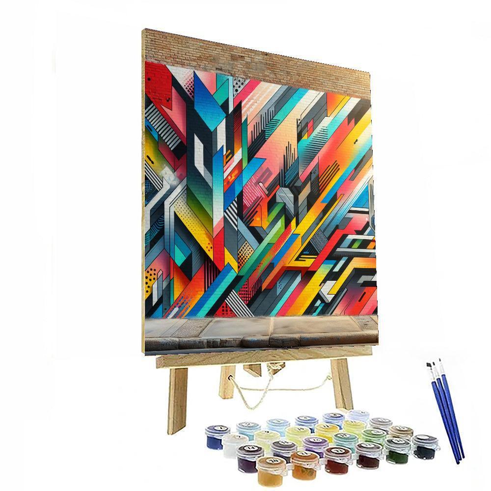 Dynamic Street Mural DIY Paint By Numbers