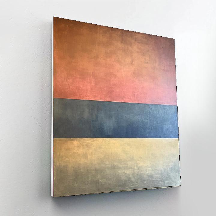 Mark Rothko Inspired Temporal Reflections  Number Painting