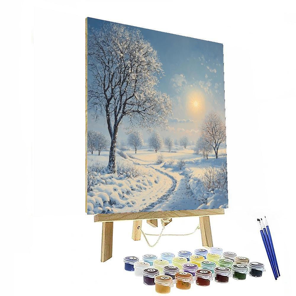 John Nash Inspired Serene Winter Solstice  Paint By Color