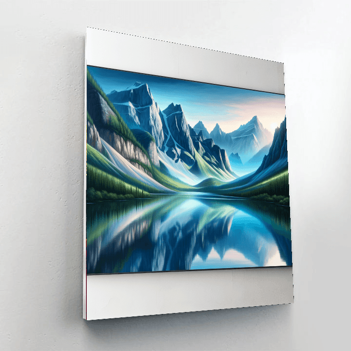 Mountain Reflections Painting Number Kit