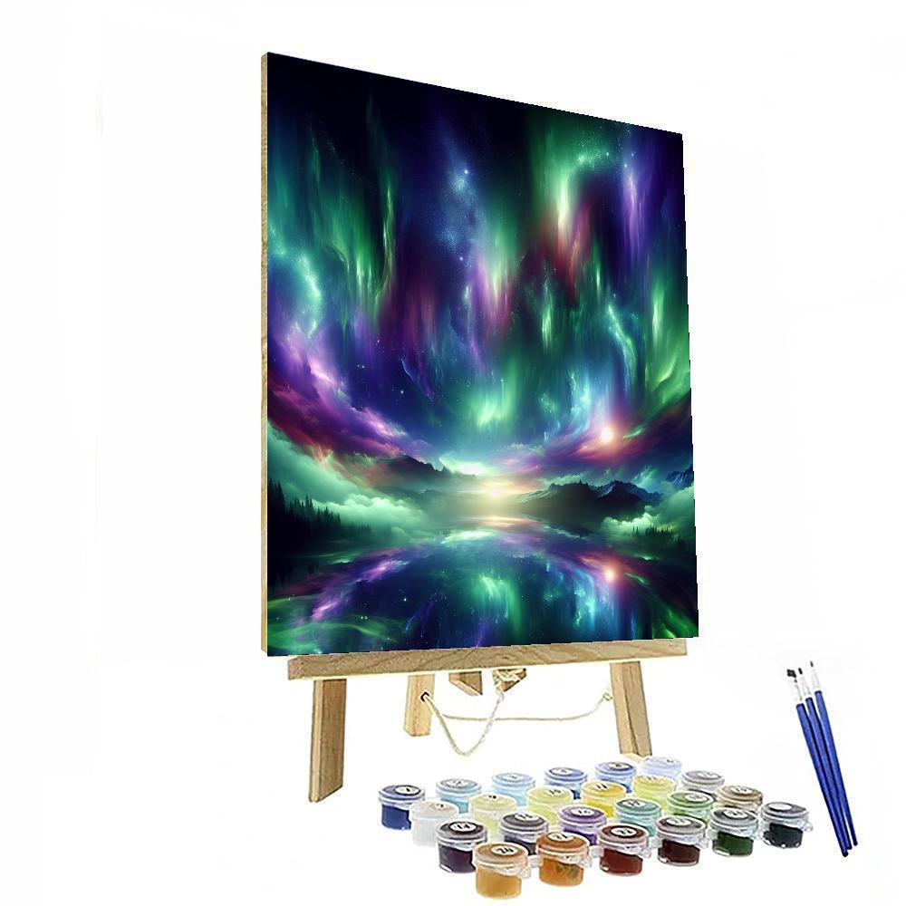 Mystical Aurora Night Paint By Numbers