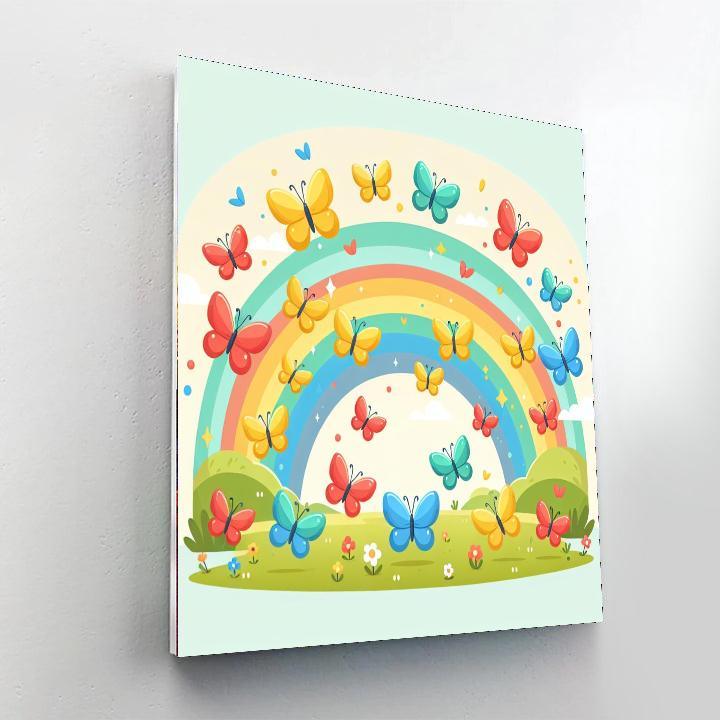 Rainbow Butterfly Quest Paint By Numbers Kits