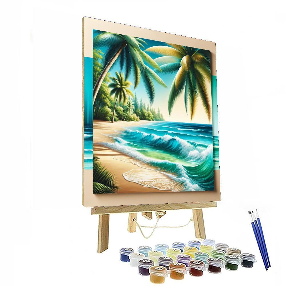 Gorgeous Tropical Paradise Paint By Color
