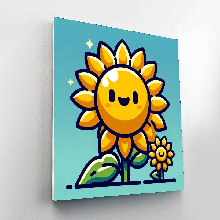 Laughing Sunflower Paint By Numbers
