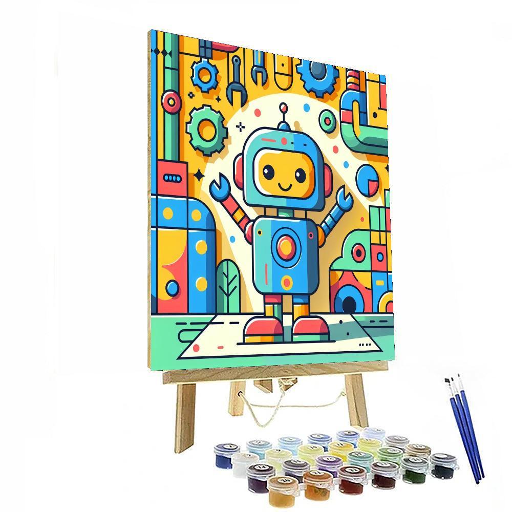 Robotic Fun Factory Paint By Numbers Art