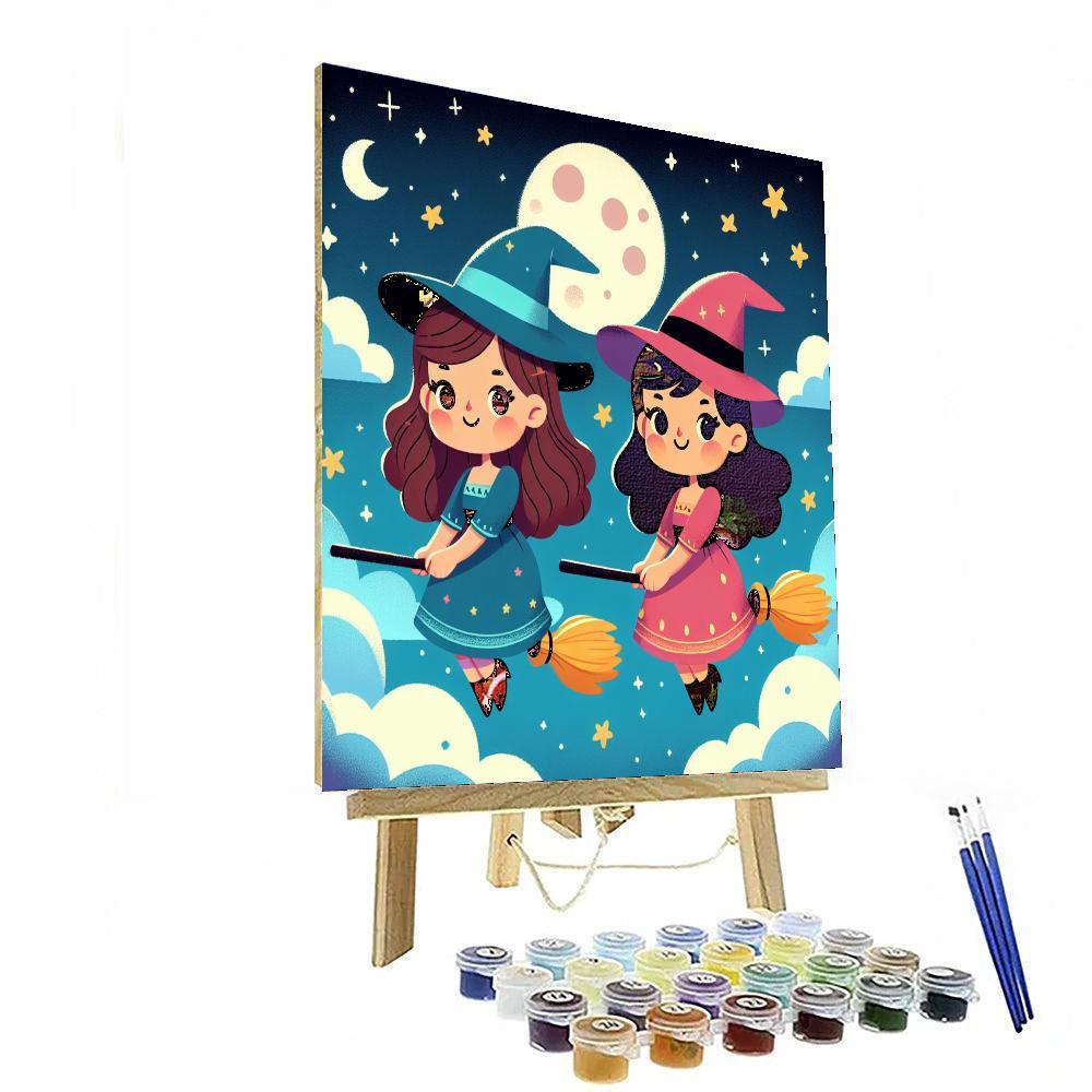 Whimsical Witches Paint By Number