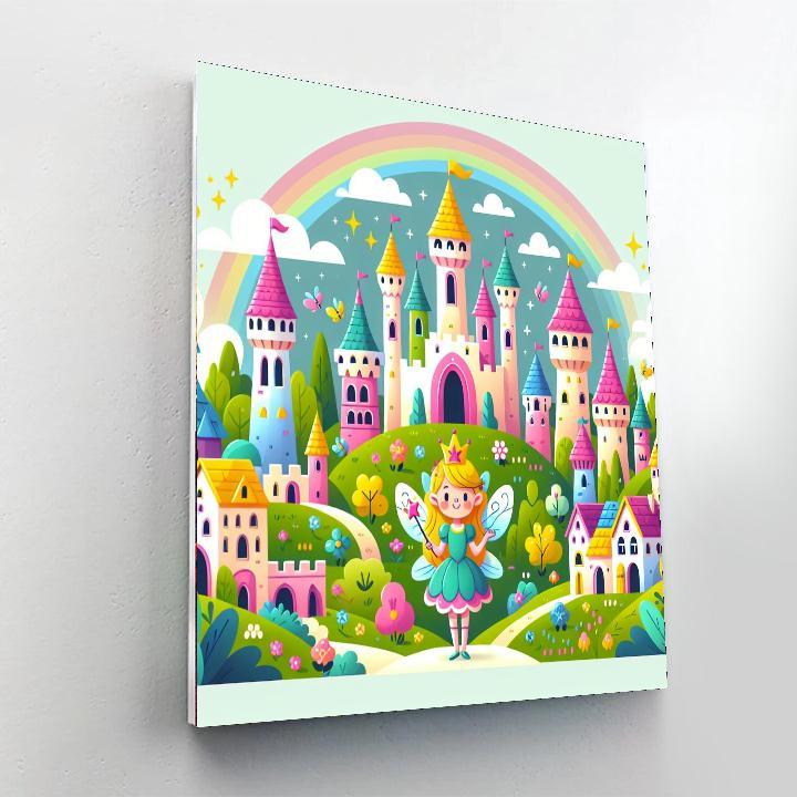 Fairy Princess And The Magical Kingdom Paint By Number