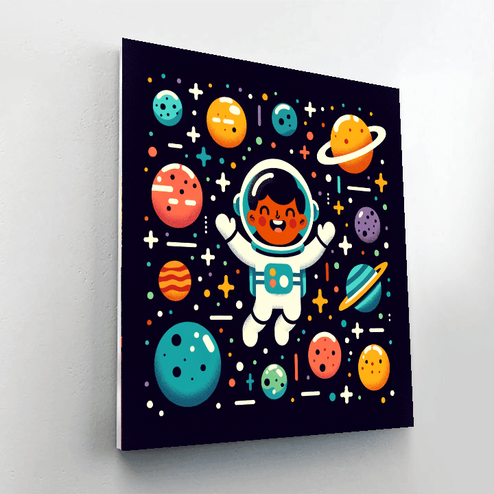 Astronaut Explorers DIY Paint By Numbers
