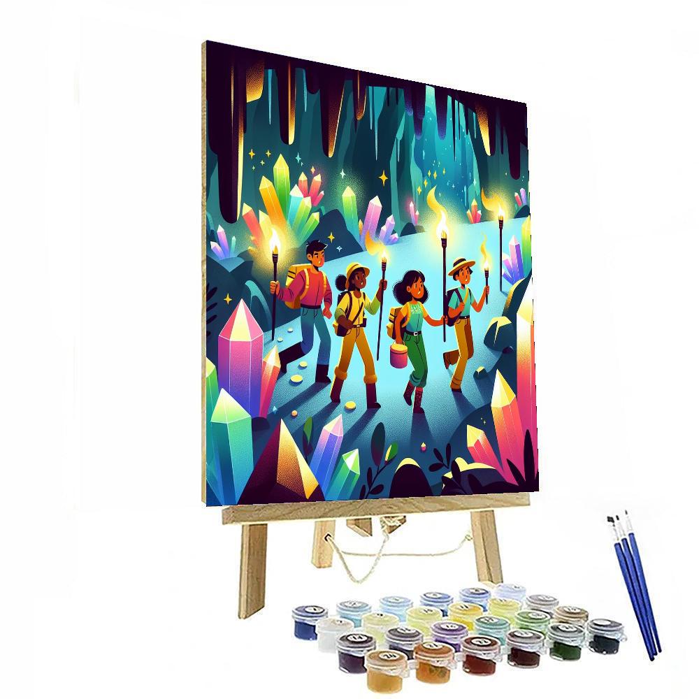 Crystal Caverns Adventure Painting By Numbers Kit