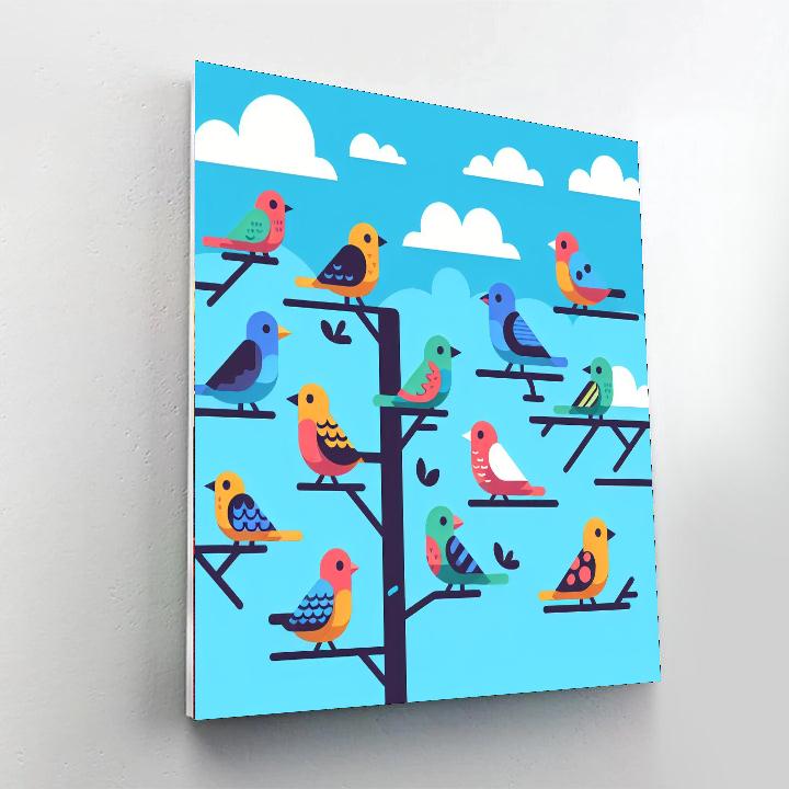 Artful Aviary Enchantment Numbered Painting Kits