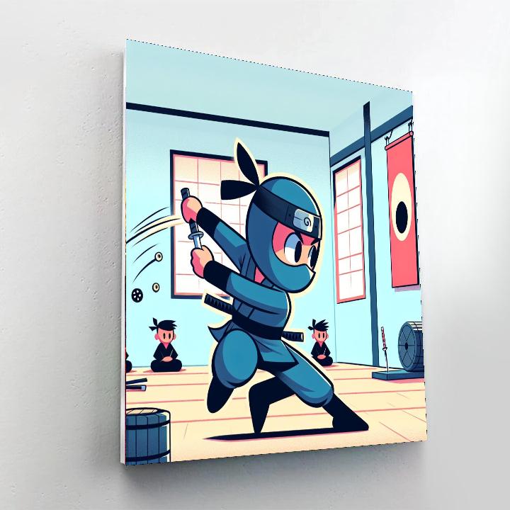 Ninja Training Academy Number Painting