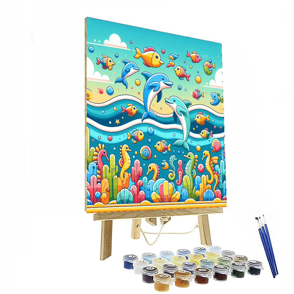 Charming Ocean Friends Painting Number Kit