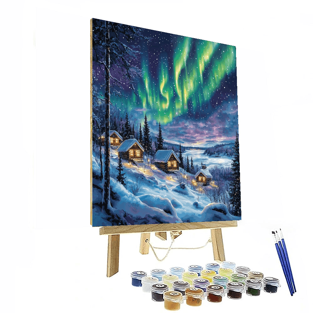 Lapland's Northern Lights Paint By Numbers