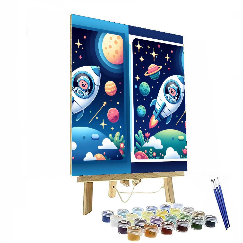 Galaxy Space Voyage Number Painting
