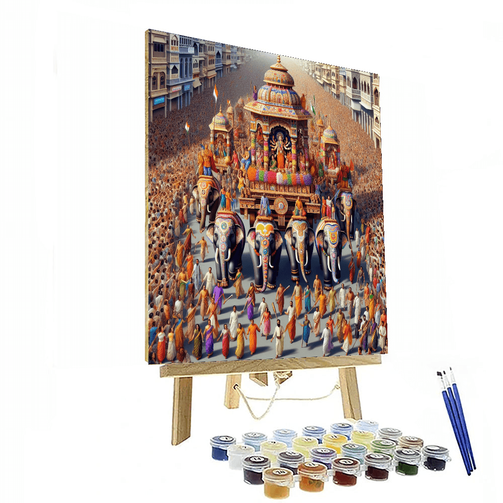 Rath Yatra - Odisha Paint By Numbers Art