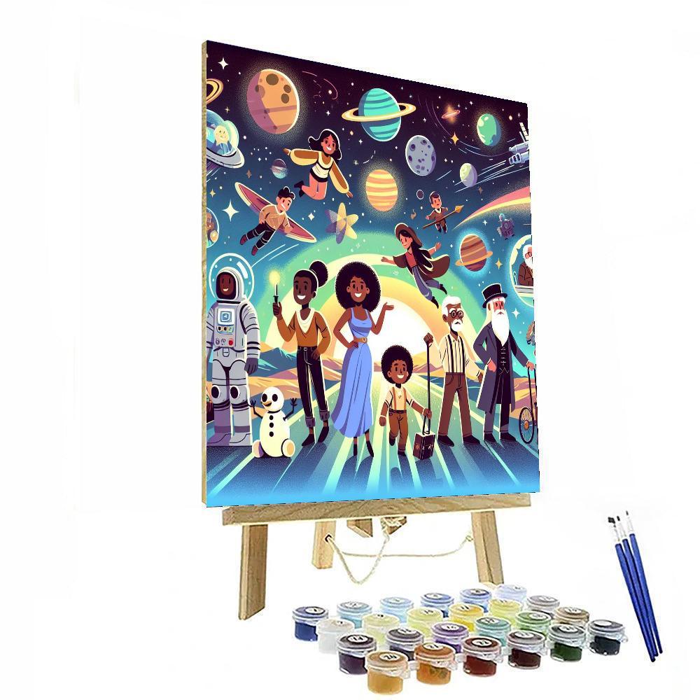 Space Time Travelers Paint By Color