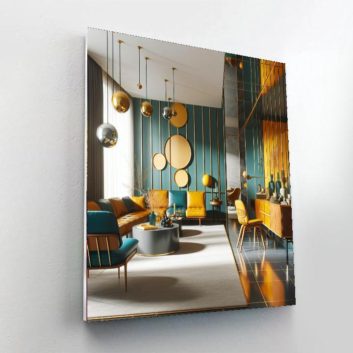 Chic Mid-century Modern Paint By Numbers Art