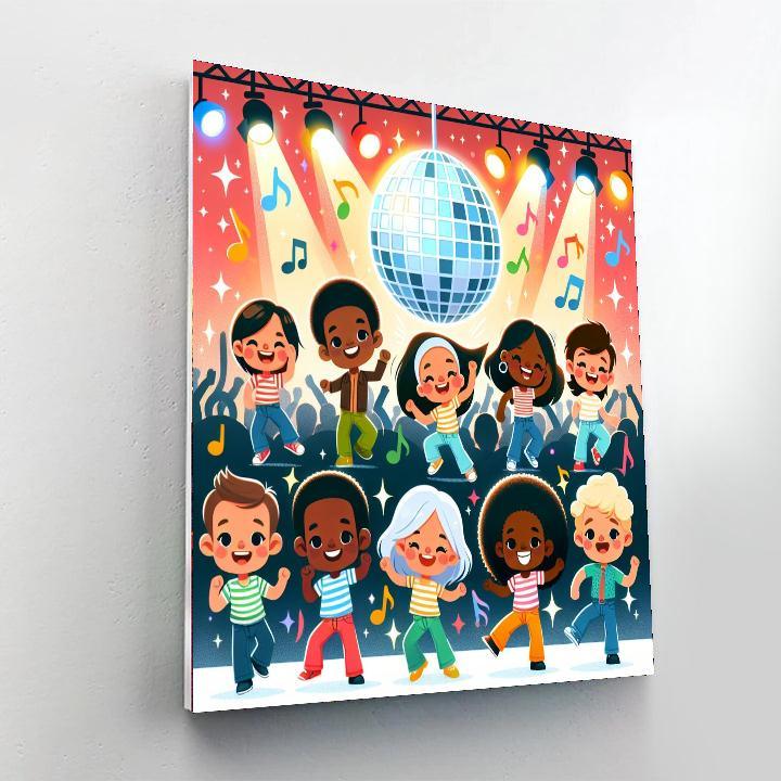 Funky Disco Fever Paint By Numbers Art