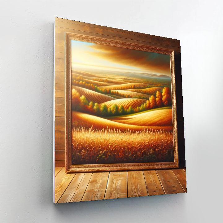 Golden Autumn Fields Paint By Color