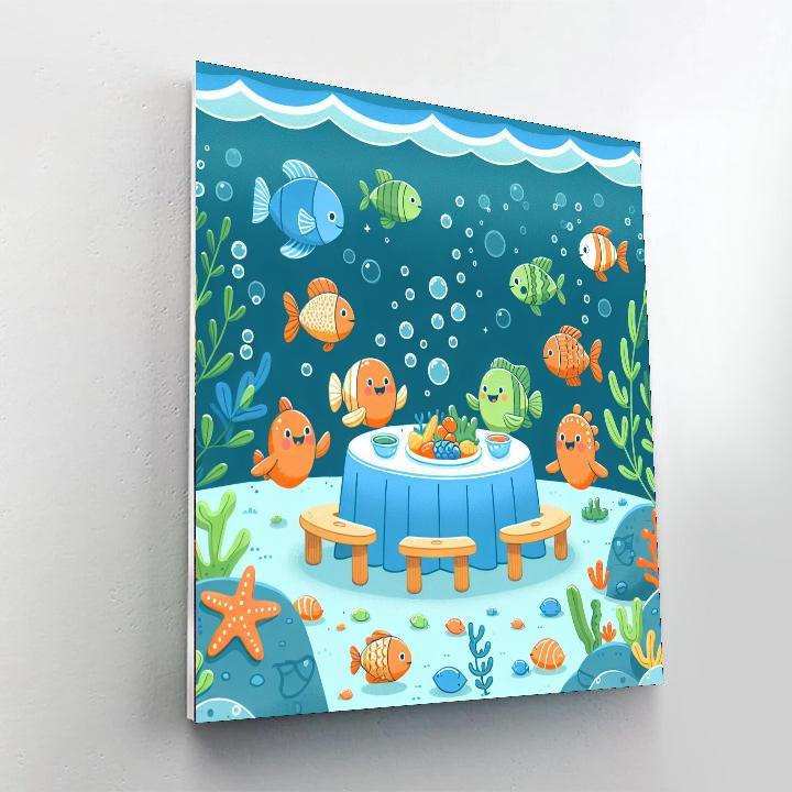 Under The Sea Picnic Number Painting