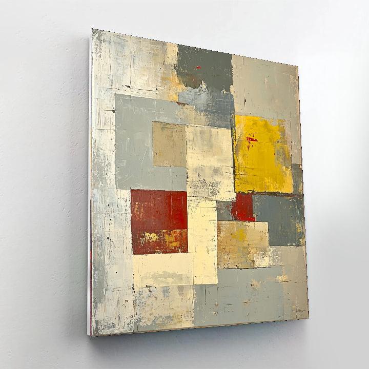 Jean-Michel Basquiat Inspired Fragments Of Time  Number Painting