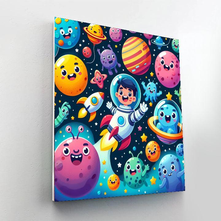 Space Explorer Squad Paint By Number