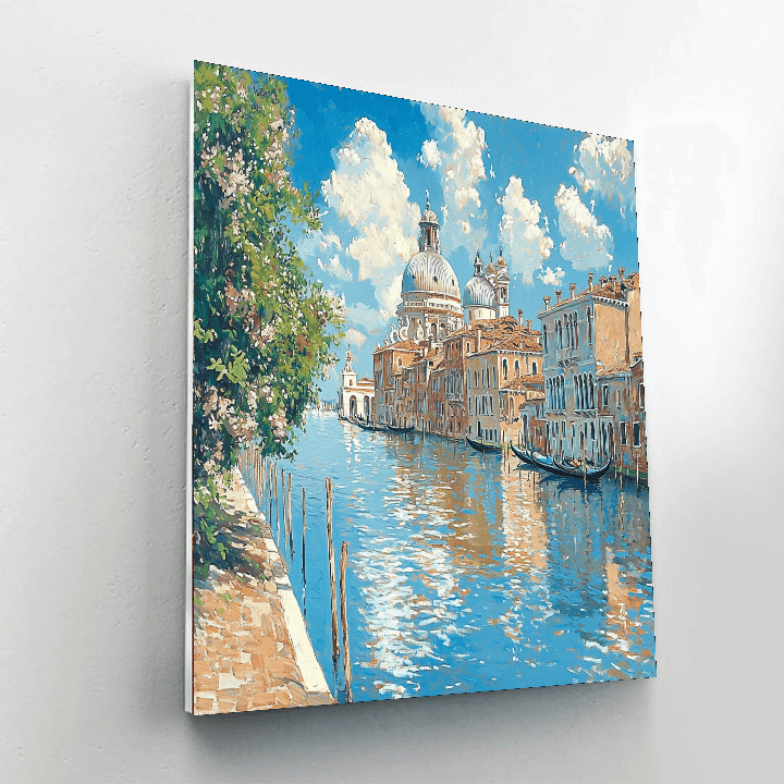 John Singer Sargent Inspired Vintage Venetian Scene  Paint By Number