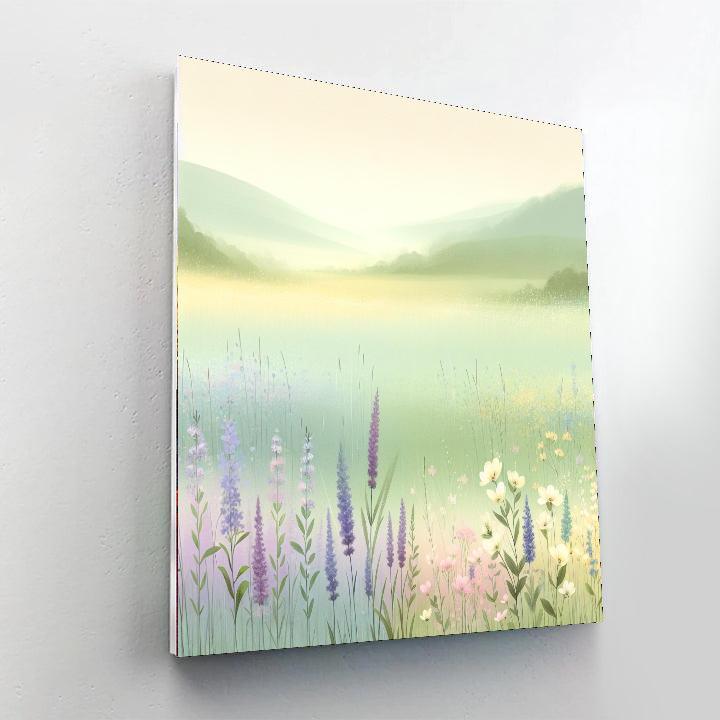 Wildflower Meadow Tranquility Painting Number Kit
