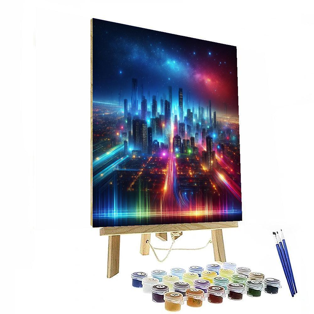 Radiant City Lights Painting By Numbers Kit