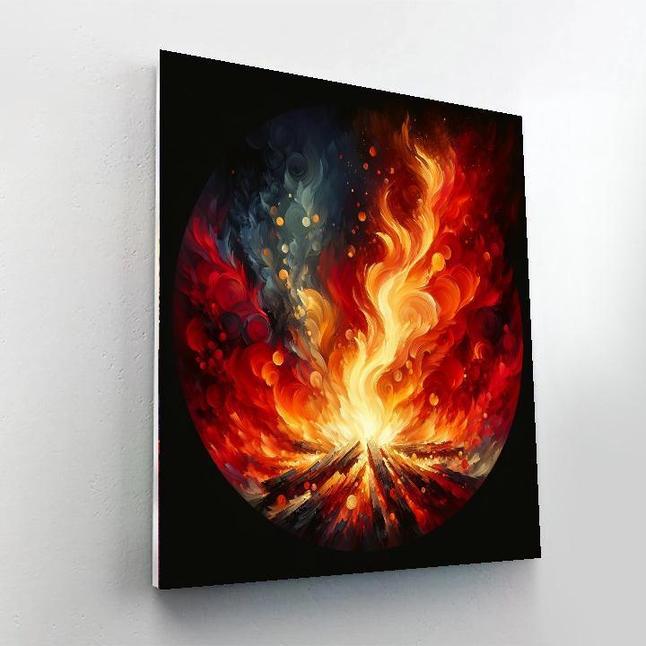 Ember Glow Wall Art Paint By Number