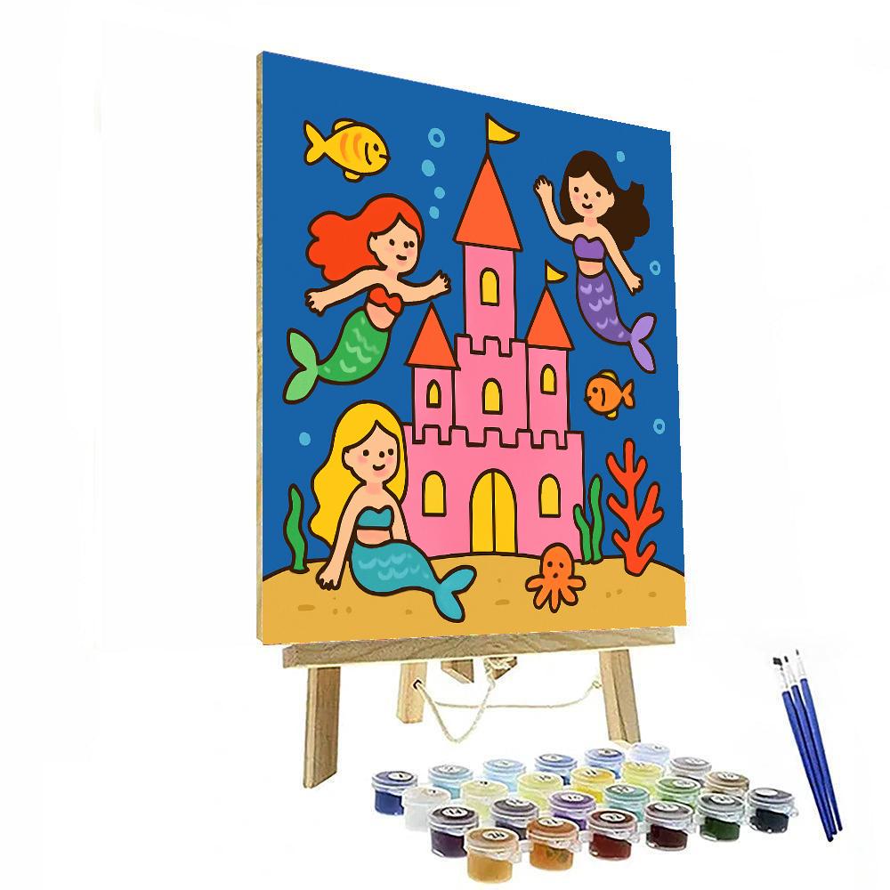 Under The Sea Castle Paint By Numbers Art