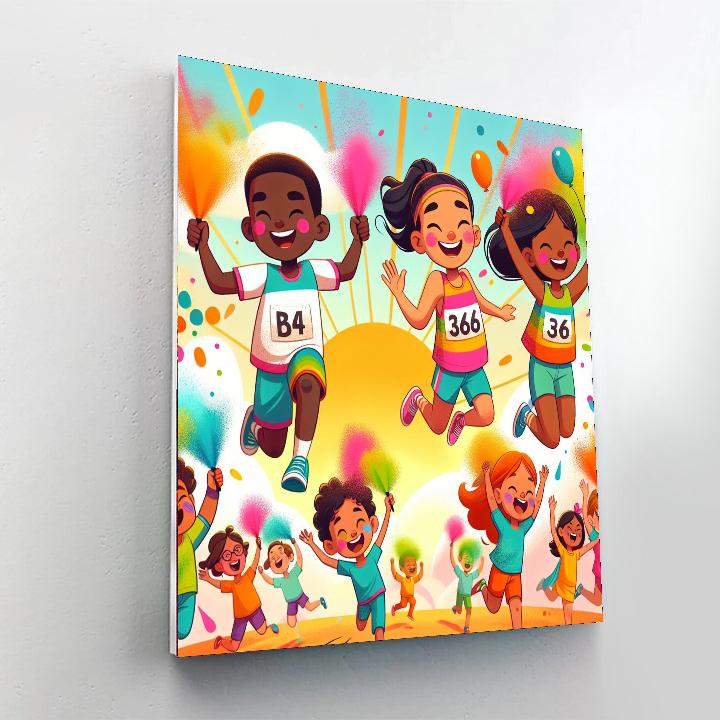 Rainbow Adventure Run Paint By Number