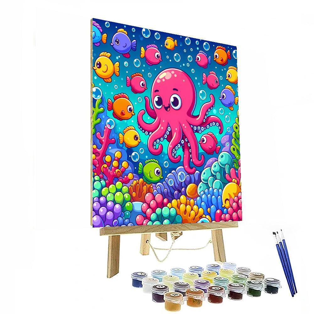 Colorful Underwater Scene Numbered Painting Kits
