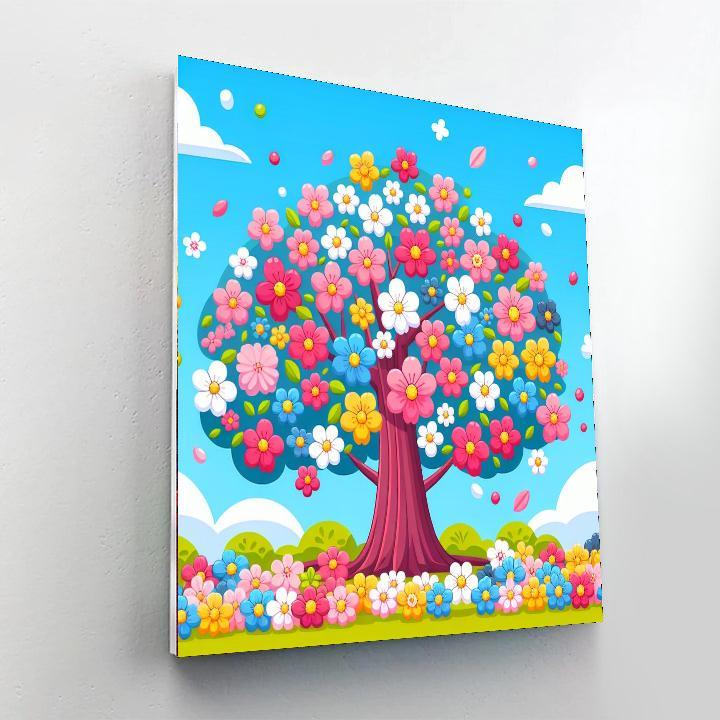 Cheery Cherry Tree Paint By Color