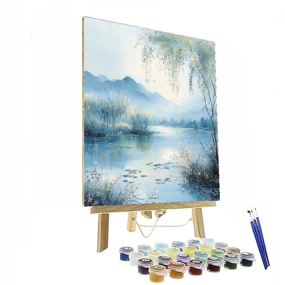 Zhao Mengfu Inspired Serenade Of Tranquility  Paint By Number